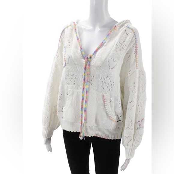 LOVESHACKFANCY SWEATER HOODIE - Picture 3 of 6